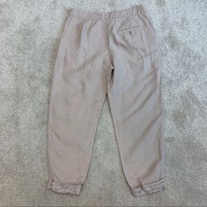 ARITZIA Wilfred Allant Tan Brown Linen pants in Nutmeg drawstring Sz 0🔥